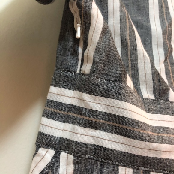 NWT $130 Banana Republic Stripe Linen Dress with Pockets - sizes OP or 2P! - Picture 6 of 6